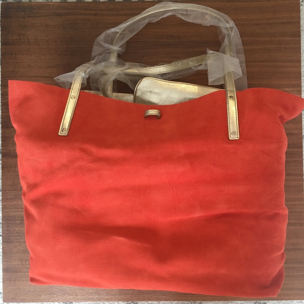 Tiffany & Co. Large Suede Reversible Tote with Pouch